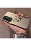 Samsung Galaxy S24 Fe Compatible Line Heart and Airplane Pattern Non-Transparent Acrylic Back Silicone Edge Phone Case - 3