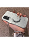 Samsung Galaxy A33 Compatible Silver Carved Moon and Star Pattern Non-Transparent Acrylic Back Silicone Edge Case - 3