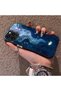 iPhone 14 Pro Compatible Dreamy Starry Sea Fish Pattern Acrylic Back Silicone Edge Phone Case - 3