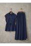Women's Comfortable Cut-Out Tunnel-Style Vest and Pants Set with Front Zipper and Hooded Pockets - 8