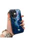 Oppo A5 Pro 4G/5G Compatible Dreamy Starry Sea Fish Pattern Acrylic Back Silicone Edge Phone Case