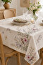 Tablecloth Whisper Garden Patterned Rectangular Tablecloth – Stylish Modern Tablecloth-155X220 cm - 2