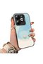 Cute Little Flower Pattern Acrylic Back Silicone Edge Phone Case Compatible with Tecno Spark 20C