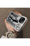 iPhone 14 Plus/15 Plus Compatible Canned Sardine Fish Sketch Pattern Non-Transparent Acrylic Back Silicone Edge Case - 4