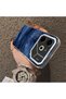 Tecno Pova 6/Pova 6 Pro 5g Compatible Navy Blue Watercolor Mountain-Star Art Pattern Acrylic Back Silicone Edge Phone Case - 4
