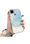 Realme C15/C25/C25S Compatible Cute Little Flower Pattern Acrylic Back Silicone Edge Phone Case