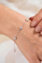 Minimal Clover Model Zircon Stone Bracelet - 3