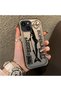 iPhone 13 Mini Compatible Canned Sardine Fish Sketch Patterned Non-Transparent Acrylic Back Silicone Edge Case - 2