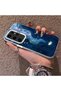 Samsung Galaxy S24 Ultra Compatible Dreamy Starry Sea Fish Pattern Acrylic Back Silicone Edge Phone Case - 3