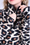 Mns -Leopard Half Zipper Plush-1620 - 4