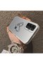 Samsung Galaxy A15 4G/5G Compatible Stripe Heart and Airplane Pattern Non-Transparent Acrylic Back Silicone Edge Phone Case - 4