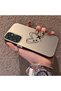 Samsung Galaxy M34 Compatible Line Heart and Airplane Pattern Non-Transparent Acrylic Back Silicone Edge Phone Case - 3