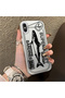 iPhone XS Max Compatible Canned Sardine Fish Sketch Pattern Non-Transparent Acrylic Back Silicone Edge Case - 2