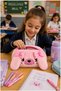 Pink Plush Sweet Dog Zippered Single Compartment Girl's Pen Holder 1 Piece Single Compartment Pen Holder Organizer 221 - 2