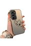 Infinix Hot 60 5g Compatible Line Heart and Airplane Pattern Non-Transparent Acrylic Back Silicone Edge Phone Case