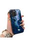 Dreamy Starry Sea Fish Pattern Acrylic Back Silicone Edge Phone Case Compatible with iPhone 16 Pro