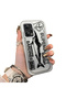 Xiaomi Redmi Note 12 Pro 5g Compatible Canned Sardine Fish Sketch Patterned Non-Transparent Acrylic Back Silicone Edge Case