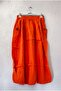 Orange Pocketed Unlined Elastic Waist Casual Linen Look Oversize Woven Skirt 95 75 - 2