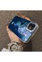 iPhone 11 Compatible Dreamy Starry Sea Fish Pattern Acrylic Back Silicone Edge Phone Case - 5