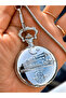 Steel, Train Model, in Stylish Gift Box, with Numbers, Case Diameter: 45 Mm, Chain-Linked Pocket Watch, Bracelet, Rosary, Gift