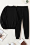 Unisex Disco Ball Cherry Design Printed Crew Neck Sweatshirt - 2-Piece Tracksuit Set - 2
