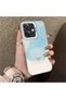 For Oppo A3/A3X 4G/5G Compatible Cute Little Flower Pattern Acrylic Back Silicone Edge Phone Case - 2