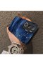Vivo Y19S 4G/Y19S Pro Compatible Navy Blue Watercolor Mountain-Star Art Pattern Acrylic Back Silicone Edge Phone Case - 4