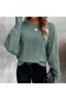 Relaxed Fit Boat Neck Batwing Sleeve Sweater