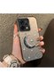 Oppo Reno 14/14F Compatible Silver Carved Moon and Star Pattern Non-Transparent Acrylic Back Silicone Edge Case - 2
