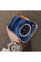 Tecno Camon 40 Premier Compatible Navy Blue Watercolor Mountain-Star Art Pattern Acrylic Back Silicone Edge Phone Case - 4