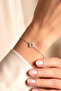 Zircon Stone Clover Model Minimal Bracelet