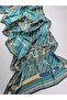 Luxury Voile Silk Shawl Scarf Chain Pattern Double Sided 70 X 180 cm - 2
