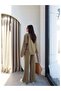 Double Suit with High Collar and Front Stitching - 6