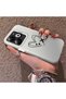 Infinix Smart 8/8 Pro/8 Plus Compatible Line Heart and Airplane Pattern Non-Transparent Acrylic Back Silicone Edge Phone Case - 3