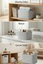 Multi-Purpose Basket with Jute-Looking Wicker Handles |   Bathroom & Toy Organizer (34X28X24 cm) - 14 Colors - 2