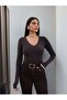 V-Neck Long Sleeve Blouse - 5