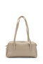 Double Compartment Belt Detailed Women's Shoulder Bag Venus Beige - 4