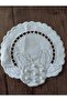 6 Pieces of Pearl Embroidered Coffee Presentation Napkins & Coasters - 3