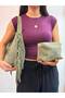 Lea 100% Genuine Nubuck Leather, Elegant and Intricate Design Suede Hand and Shoulder Bag - 5