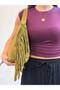 Lea 100% Genuine Nubuck Leather, Elegant and Intricate Design Suede Hand and Shoulder Bag - 4