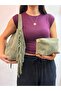 Lea 100% Genuine Nubuck Leather, Elegant and Intricate Design Suede Hand and Shoulder Bag - 2