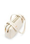 Double Compartment Belt Detailed Women's Shoulder Bag Venus Cream - 5