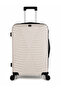 ABS 4-Wheel Hard Trolley Bag Set 017 – 3 Piece Beige, 20/24/28 Inches - 2