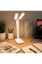Foldable Dual-Head Led Desk Lamp – 3 Light Modes, Touch Control, Phone Stand, Adjustable - 4