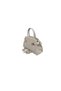 Duki Daso Light Beige Straw Look Women's Hand and Shoulder Bag |   Summer T8458 Light Beige 3 Compartment Zipper - 3