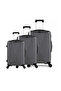 ABS 4-Wheel Hard Trolley Bag Set 017 – 3 Piece Grey, 20/24/28 Inches