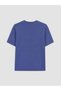 Vizyon New Season Indigo Printed 100% Cotton Women's T-Shirt - 6