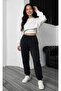 Women's Winter 3-Thread Fleece Lined Casual Basic Sweatpants with Elastic Cuffs - 6