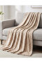 Beige Abstract Printed Blanket (220 x 200 cm)