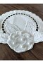 6 Pieces of Pearl Embroidered Coffee Presentation Napkins & Coasters - 4